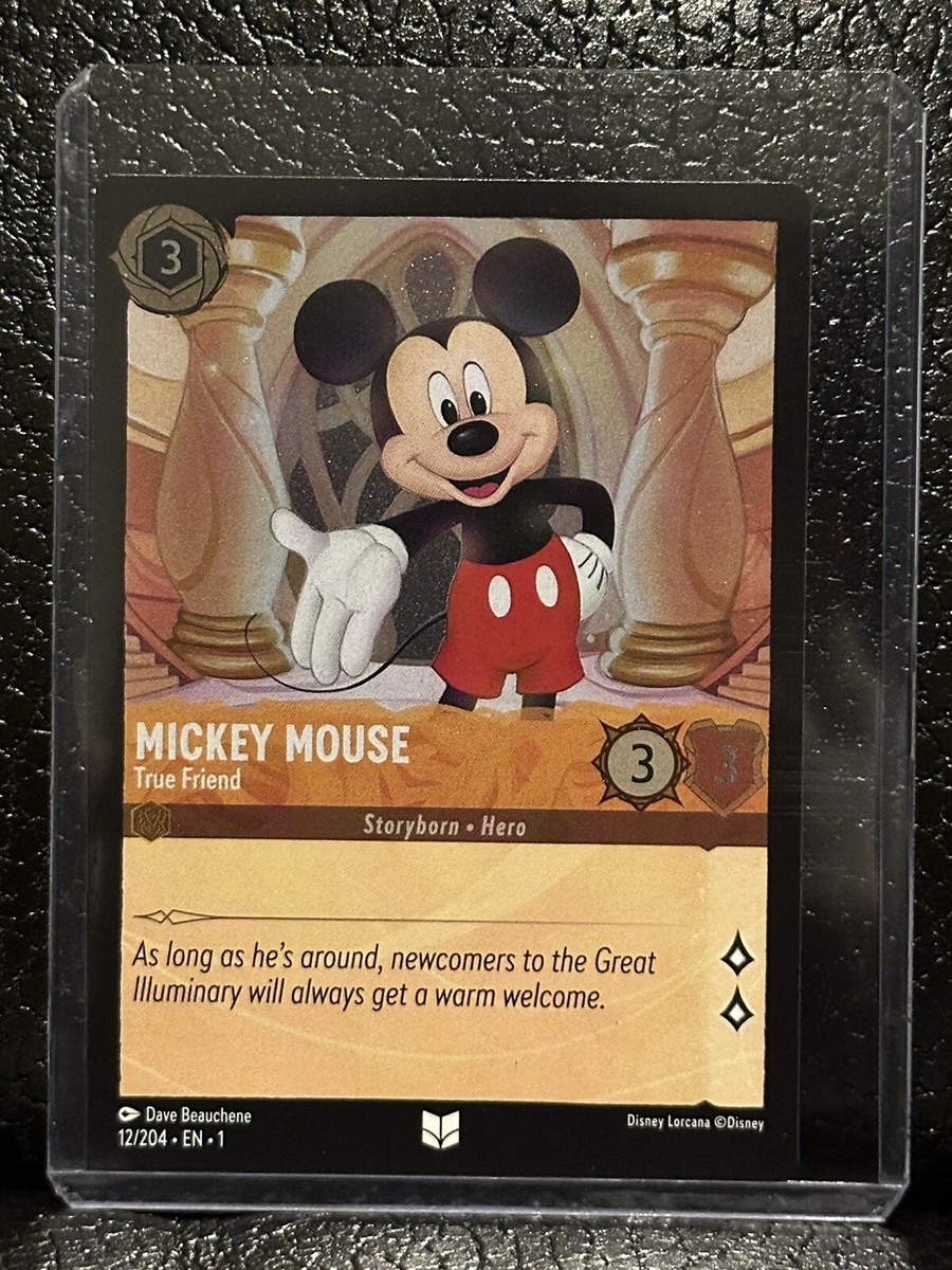 Disney Lorcana Mickey Mouse True Friend Uncommon 12/204 FOIL | eBay
