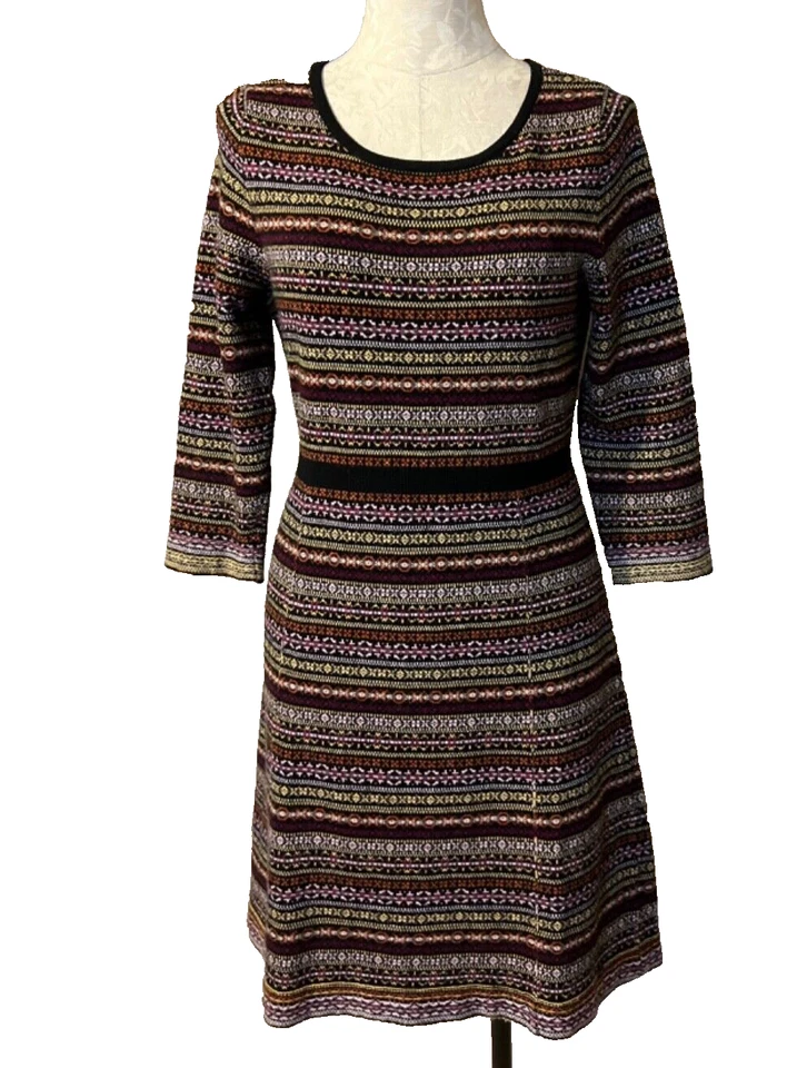 Vestido Suéter Anthropologie Sparrow M Manga Larga Mediana Tacto Cachemira Foto 2 de 4