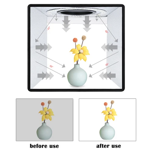 24" LED Photo Studio Light Box Portable Folding Photography Shooting Tent Kit - Bild 57 von 84