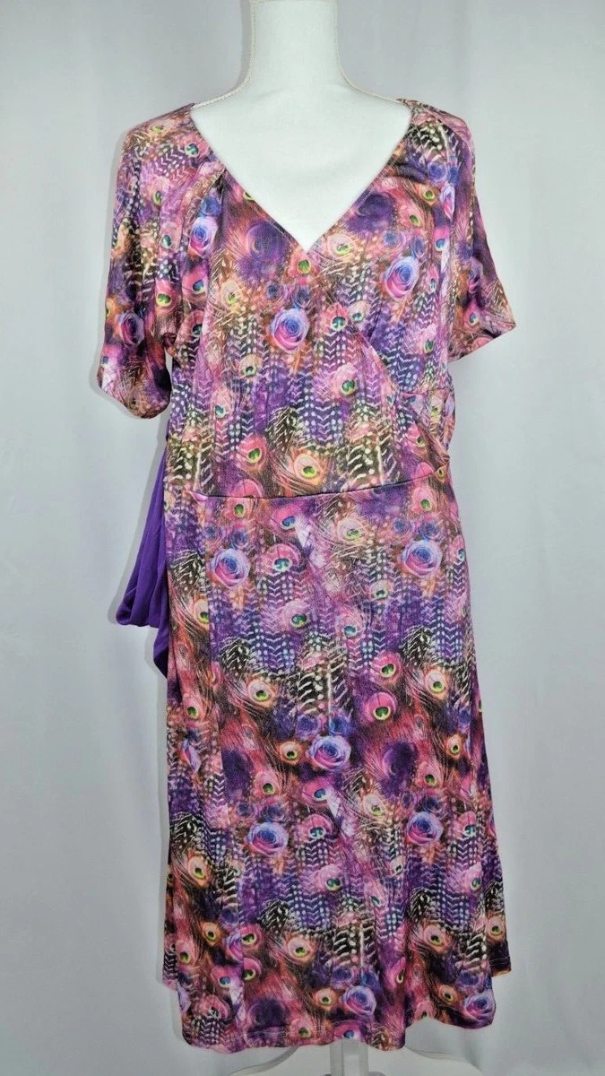 knee length dresses for ladies Unique Vintage Green & Gold Foil Peacock Print Maxi Dress main image 1