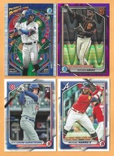 2024 Bowman baseball - w/ Chrome & Prospects - You Pick 'Em