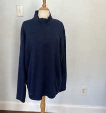 Nike Sweater Mens Large Dri Fit Multicolor Pullover Fleece Quarter Zip