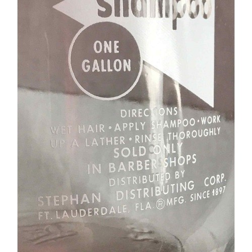 Rare Vintage Gallon Glass Jug Shampoo For Beautiful Hair Barber Bottle - Picture 4 of 10
