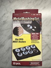 Milescraft 1228 Turnlock Compatible Metal Router Bushing Set