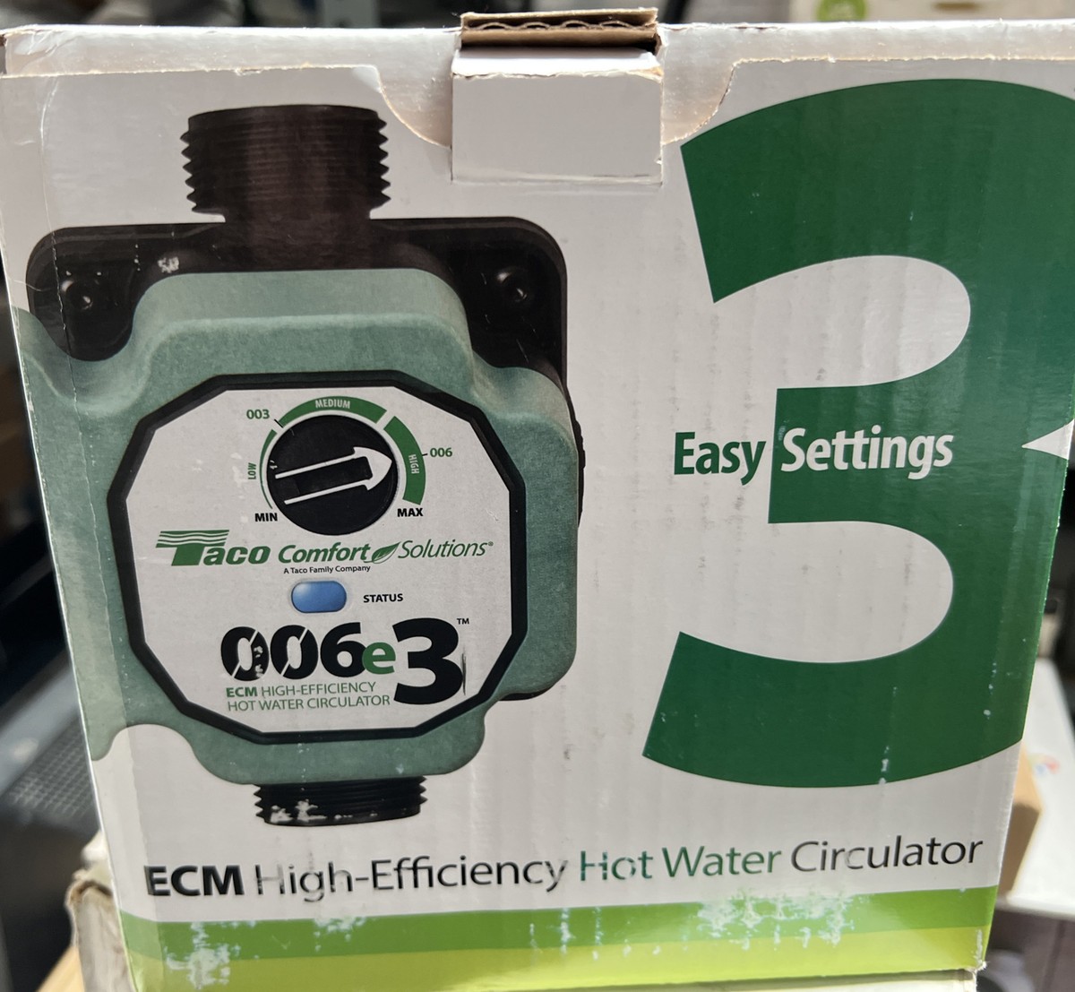 TACO 006E3 Comfort Solutions ECM High-Efficiency Hot Water Circulation Pump  | eBay