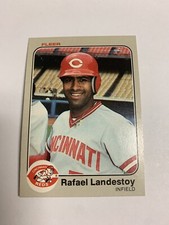 1983 Fleer Cincinnati Reds Rafael Landestoy