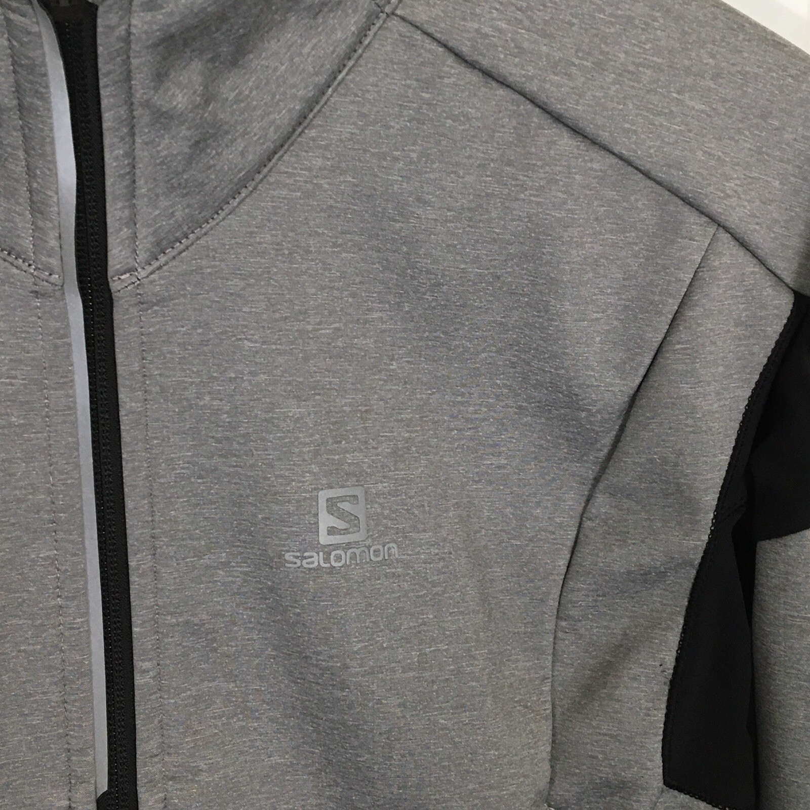 Salomon Advanced Skin Shield grigio nero giacca soft shell donna taglia small