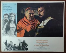 Richard Burton Anthony Quayle ANNE OF THE THOUSAND DAYS org 1970 Lobby Card 9552