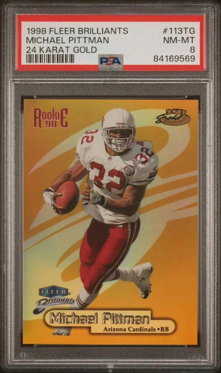 Michael Pittman Fleer Brilliants #113TG 24 Karat Gold