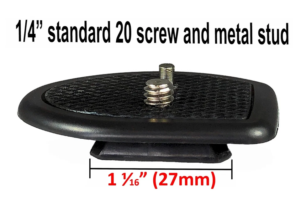 Placa de liberación rápida DaVoice para montaje de trípode ligero de 50 pulgadas Amazon Basics Foto 2 de 4