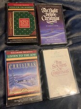  Lot of 4  Hallmark Christmas Cassette Tapes - - Various Artists   TESTED