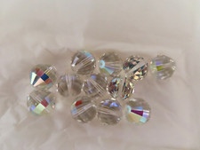 Full factory pack of 12 Vintage Swarovski Focal Beads 14mm Crystal AB 340 MINT 