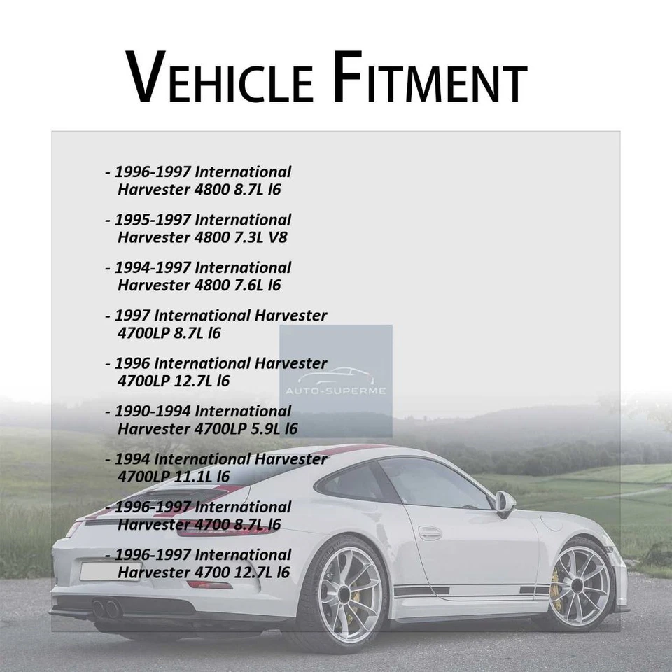 前置制动软管线 2x 适用于 1997 年国际收割机 4700LP 8.7L — 第 4/4 张图片