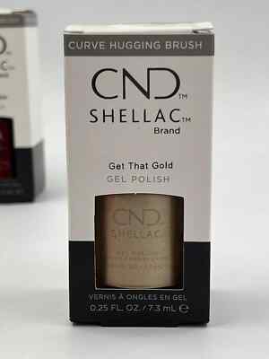 CND SHELLAC BRAND ( GET THAT GOLD ) GEL NAGELLACK 7,3ML Originalverpackt 
