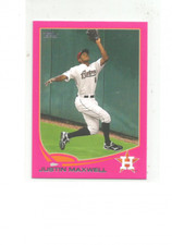 2013 TOPPS MINI PINK #178 JUSTIN MAXWELL 20/25