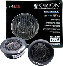Orion Cobalt CT-T15 PAIR of 1" 300 Watt MAX 4-Ohm Flush-Mount Car Audio Tweeters