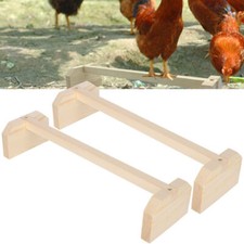 2pcs Chicken Perch Wooden Large Bird Stand Training Hens Roosting Stand Natural