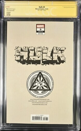 HULK #9 CVR-F SABINE RICH EXCLUSIVE VIRGIN VARIANT SIGNED BY SABINE RICH CGC 9.6 - Image 2 of 2