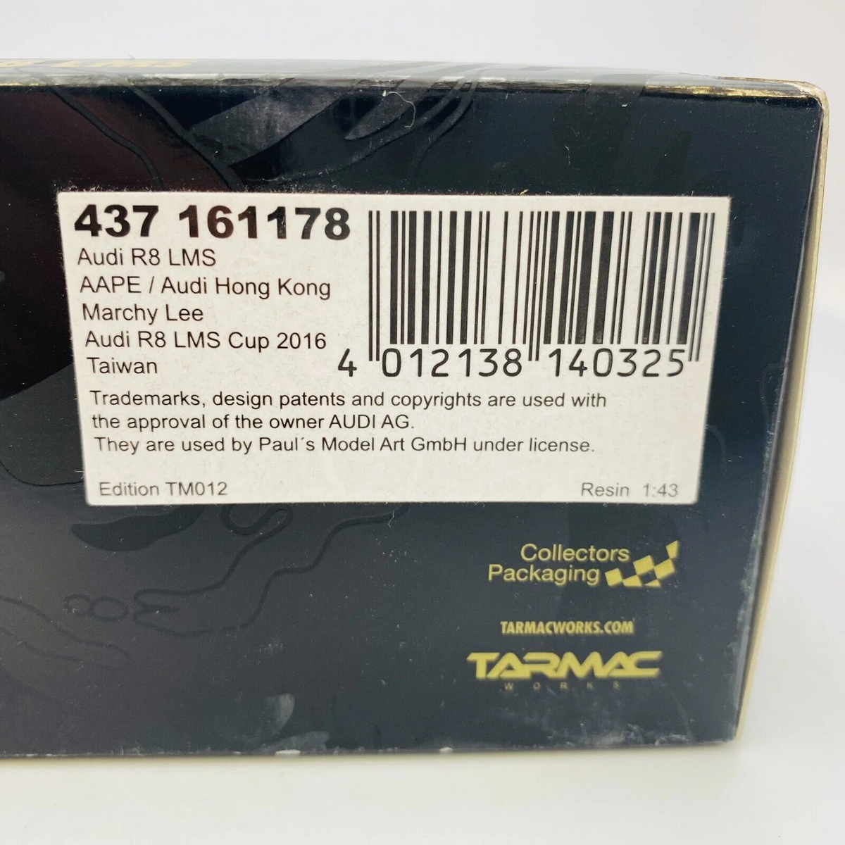 MINICHAMPS 1/43 Tarmac Works Audi R8 LMS AAPE/Audi Hong Kong