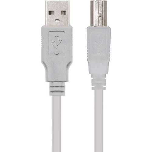 USB 2.0 Kabel, 3 Meter, für Drucker, Farbe beige, Stecker-Stecker - Bild 2 von 5