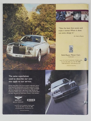 Rolls-Royce Bentley Motorcars 2005 Jan/Feb Magazine The Flying Lady Car History - Picture 2 of 7