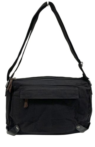 Bolso Mensajero 16x11 Simple Clásico Negro Lona Premium Alta Calidad Bolso para Laptop - Imagen 3 de 8