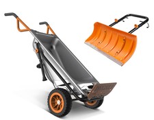 WG050 WORX 8-in-1 Wheelbarrow AeroCart + FREE Snow Plow Accessory WA0230