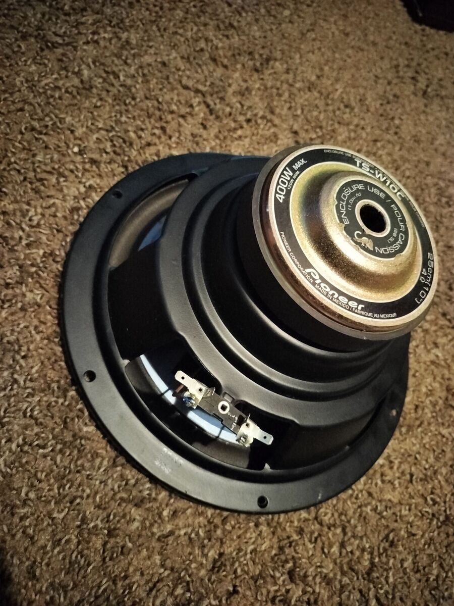 Vintage Pioneer TS-W10C 400 Watt Max 10 Inch Car Subwoofer Vintage Pioneer TS-W10C 400 Watt Max 10 Inch Car Subwoofer