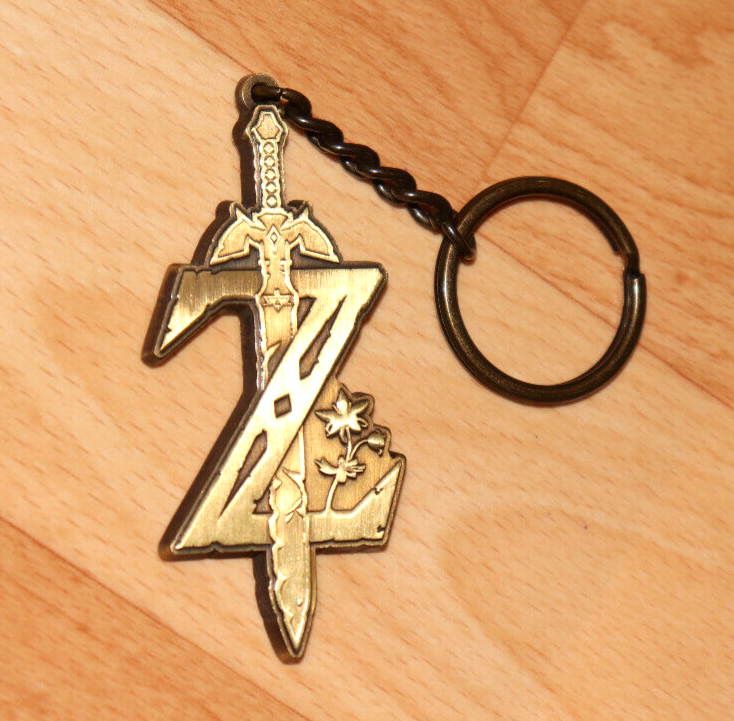 The Legend of Zelda Breath of the Wild Metal Keychain Wii U Switch 2017  Nintendo