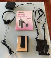 Rare Gold Fisher PH10 Stereo Metal Cassette Player With Instructions / Extras