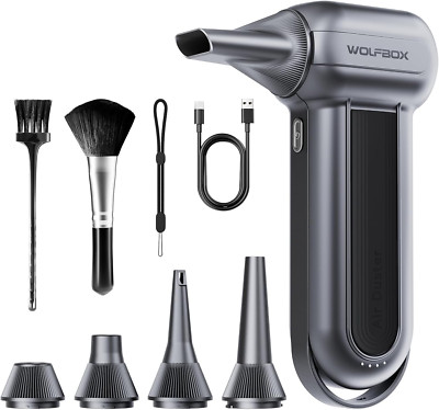 MF100 Cordless Electric Air Duster - 150,000 RPM, 3-Gear, Rechargeable Blower