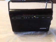 Vintage Soundesign AM/FM Portable Antenna Radio Black Model # 2224 Tested WORKS