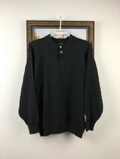 Vintage Carlo Colucci Sweater Jumper Pullover Black Mens Rare Hype Size M