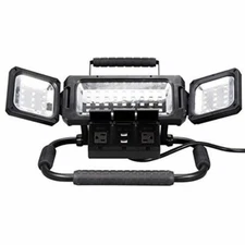 2100 Lumens LED Panel Folding Work Light with AC USB Power Strip Mountable