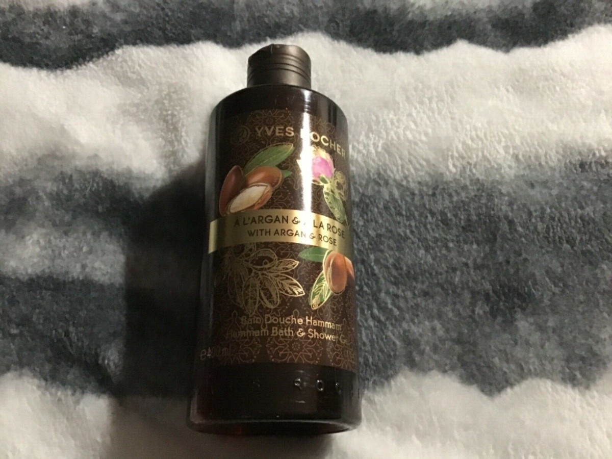 Yves Rocher Veganes Hammam-Duschbad Argan & Rose – 400ml, 98% Natürliche Inhaltsstoffe