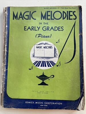 Magic Melodies In The Early Grades Remick alte Noten Klavier Piano um 1930