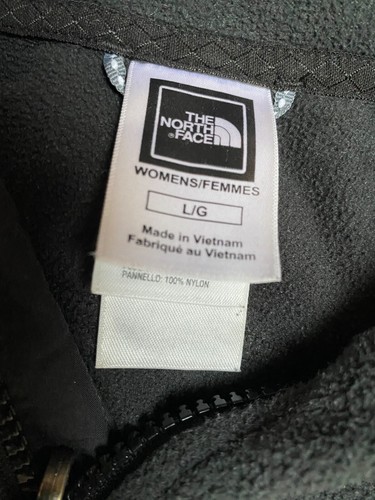 The North Face Women's Black TKA 200 Fleece Zip Jumper Size L/G - Picture 4 of 5