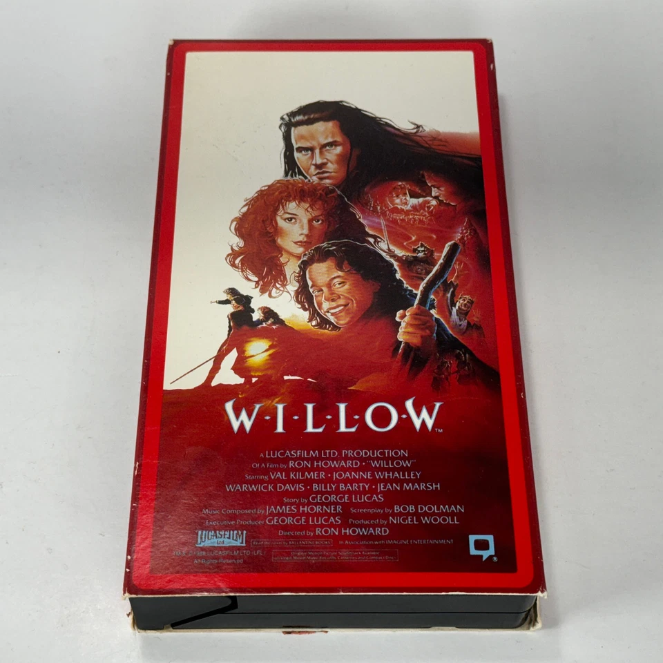 Willow VHS 1988 Rare George Lucas Val Kilmer Fantasy Science Fiction Movie Film - Image 2 of 4