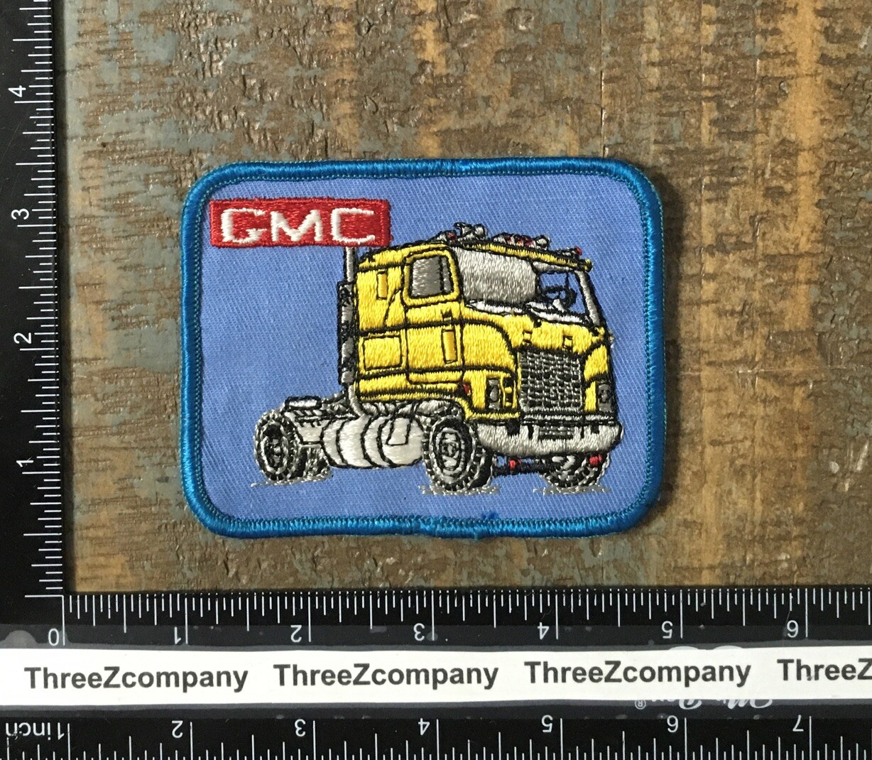 Vintage 1970s GMC Semi Truck General Motors Logo Embroidered Patch