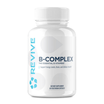 Revive MD B-Complex 60 Capsules, Essential B Vitamins for Energy, Brain & Cells