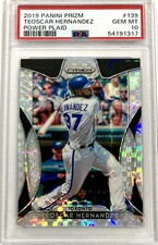 2019 Panini Prizm #139 Teoscar Hernandez POWER PLAID /75 PSA 10 GEM MINT
