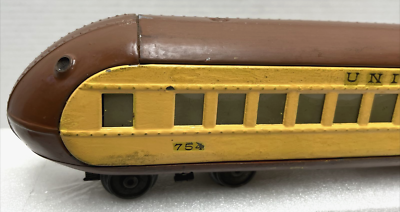 LIONEL PREWAR O-GAUGE 754 UNION PACIFIC STREAMLINE END OBSERVATION  PASSENGER CAR