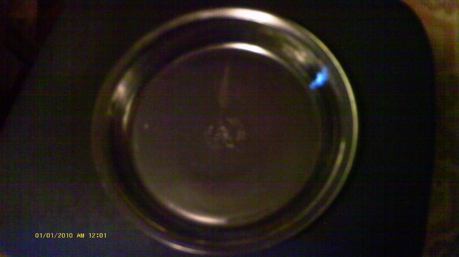 9 INCH GLASS PYREX PIE PLATE -- vintage