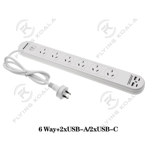 4/6 Outlets Powerboard Overload Protection Surge Protector Power Strip With Cord - Picture 18 of 33