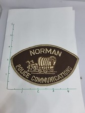 NORMAN &ndash; POLICE COMMUNICATIONS - OKLAHOMA OK Sheriff Police Patch VINTAGE MESH