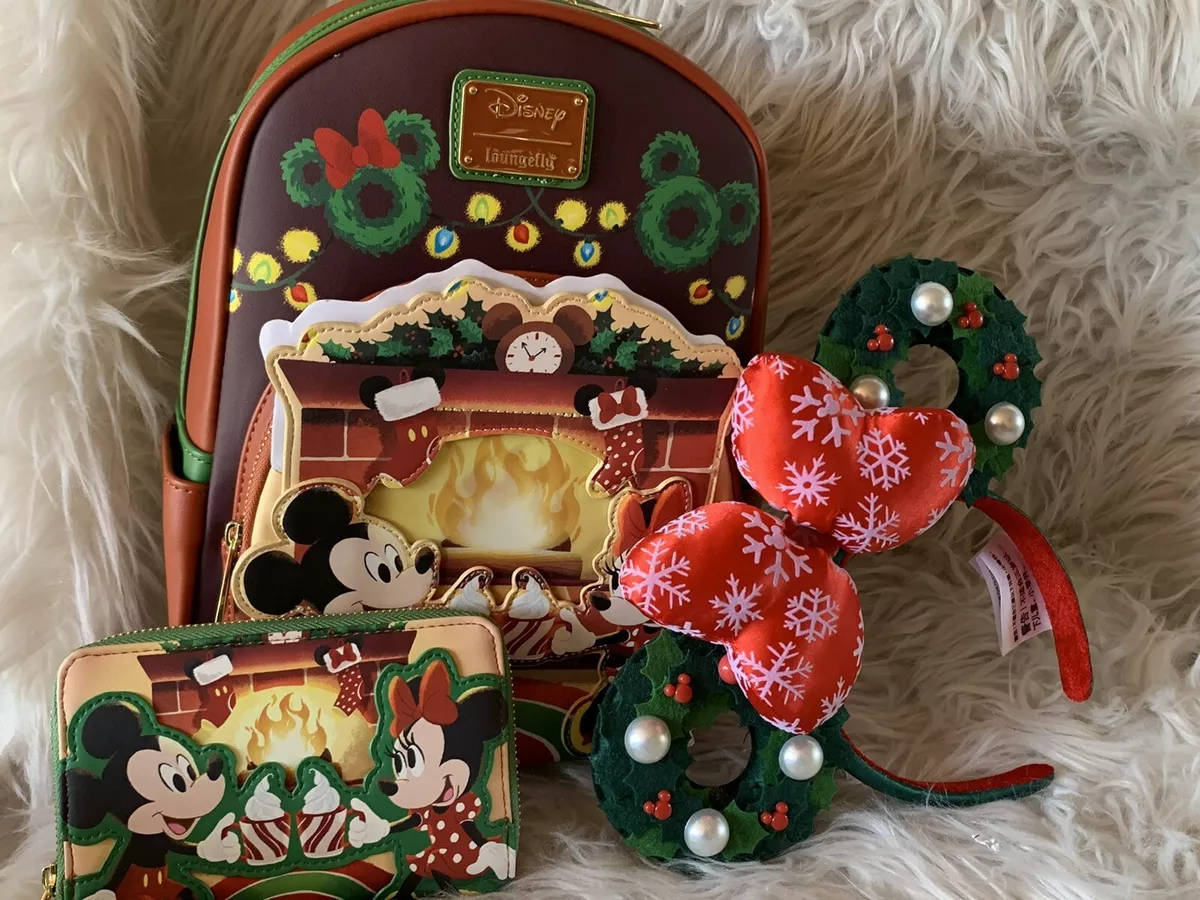 Disney Mickey & Minnie Mouse Hot Cocoa Fireplace Mini Backpack