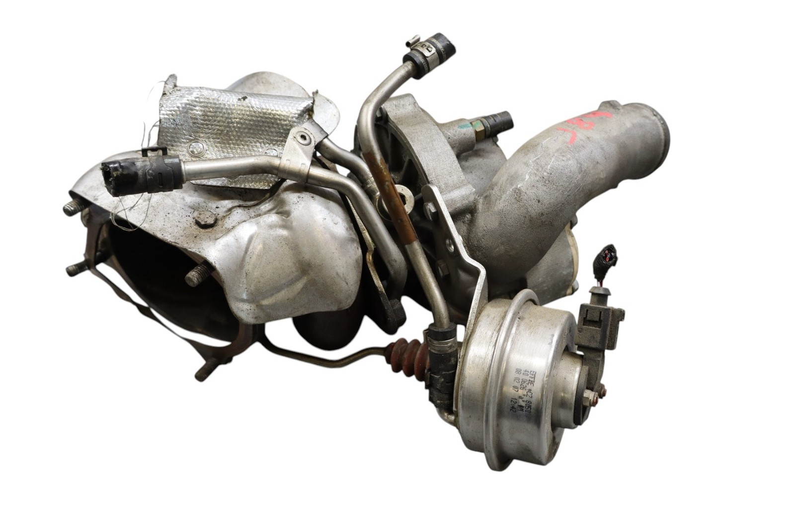 03-08 Bentley Continental GTC GT 6.0L W12 Left Side Turbocharger 07C145061AB OEM