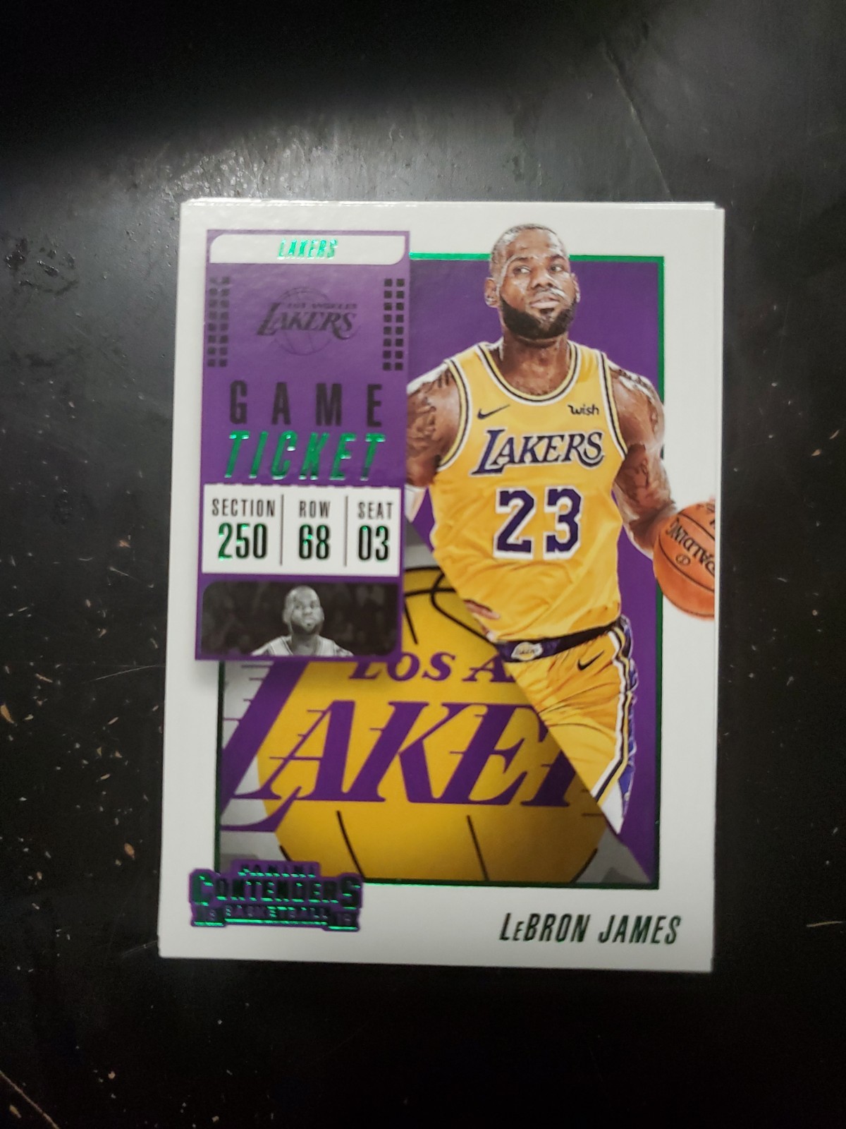 2018 panini contenders green lebron james 30