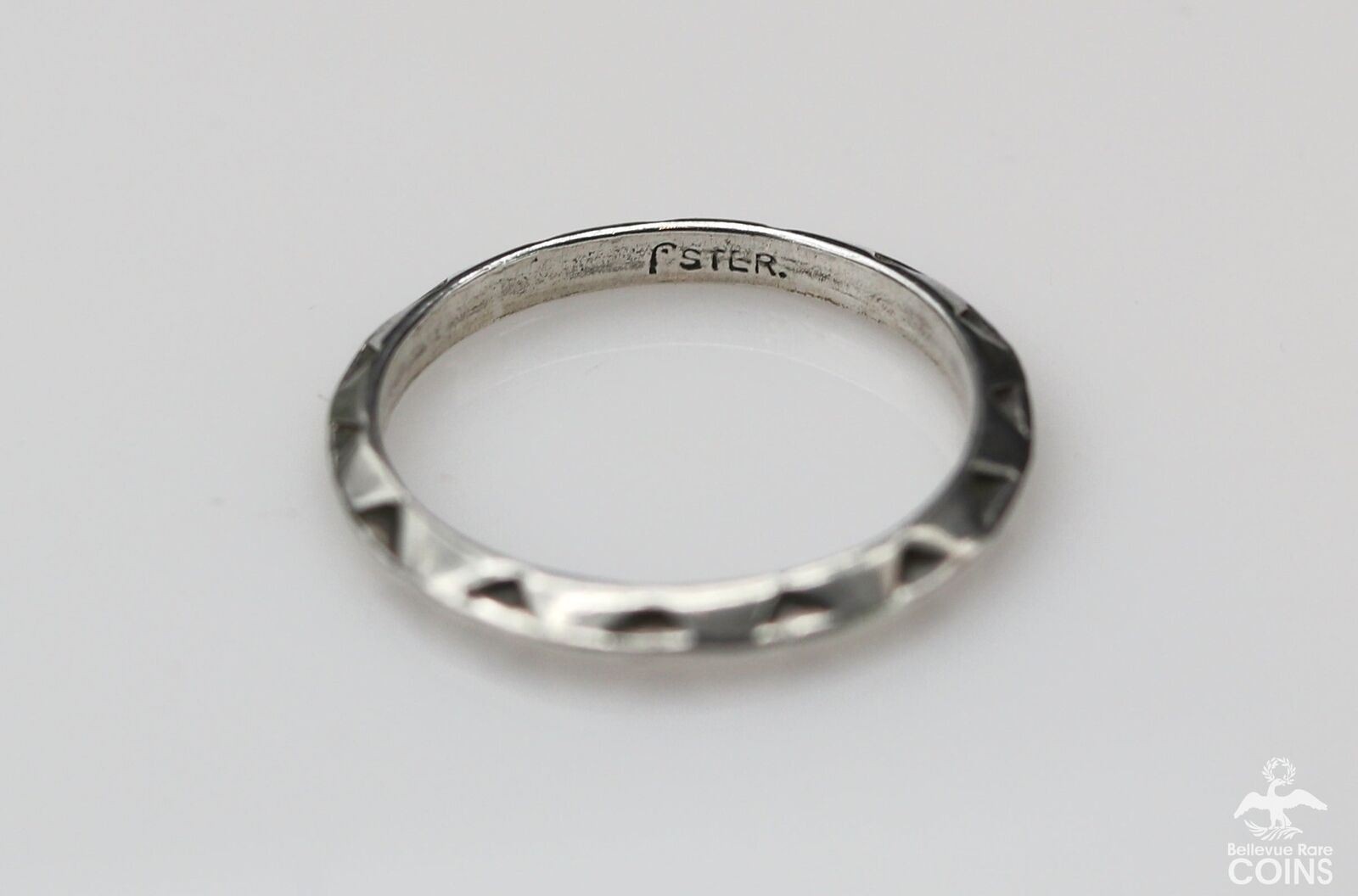 Sterling Silver Stack Triangular Sharp Band Ring - image 3