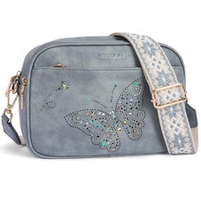 Crossbody Purse for Women Vegan Leather Small Crossbody Bags with Adjustable ...
